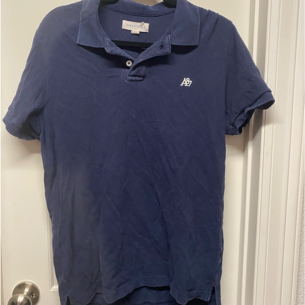 Aeropostale Blue Polo shirt size Large